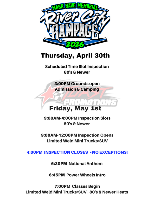 RCR Info - River City Rampage Info | Demolition Derby